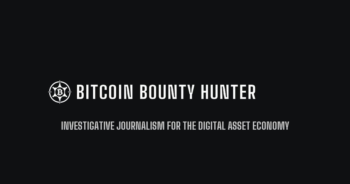 Bitcoin Bounty Hunter Open Graph card, 1200 × 630 pixels